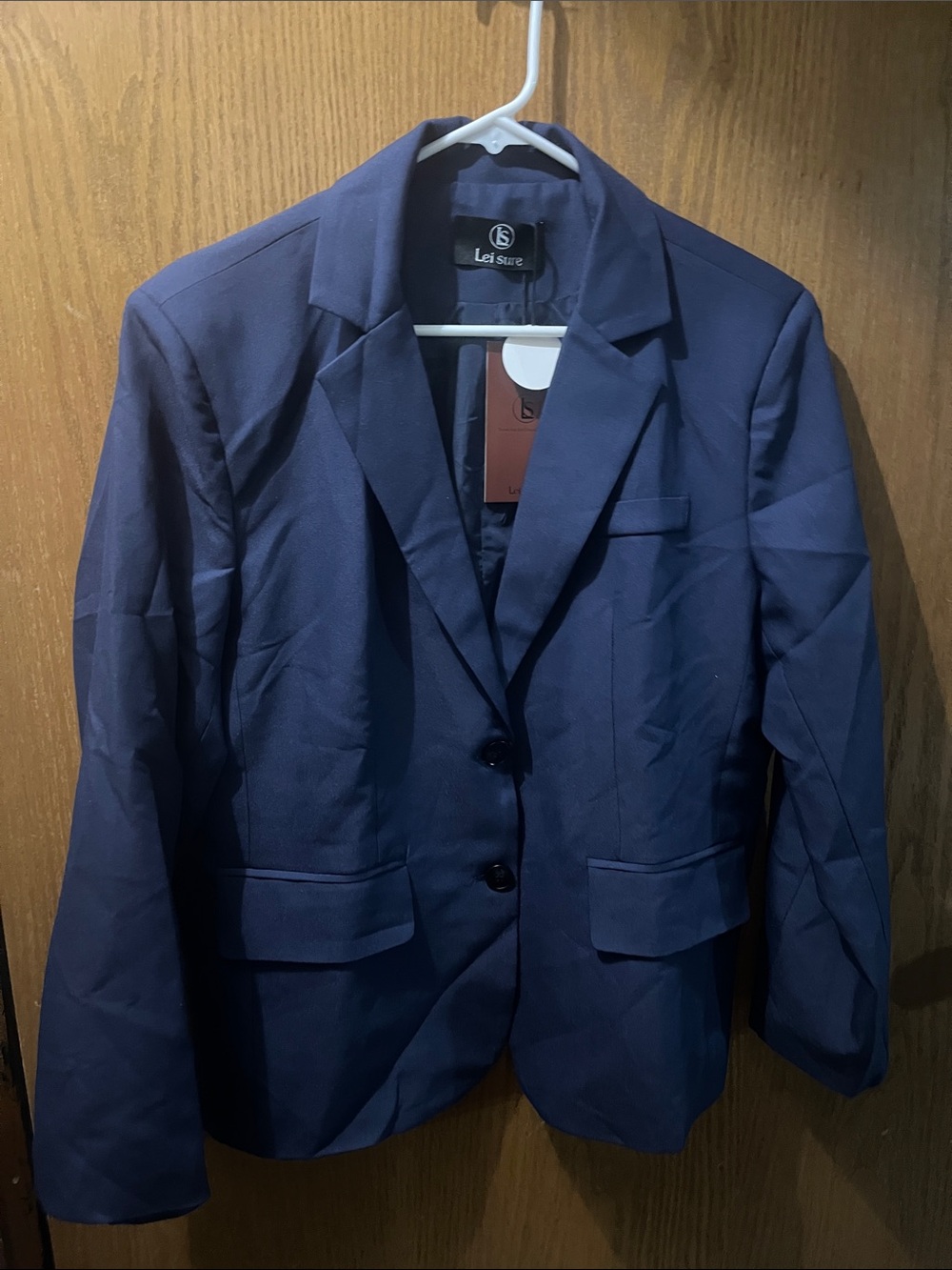 Women's Navy Blazer - Classic Tailored Suit Jacket